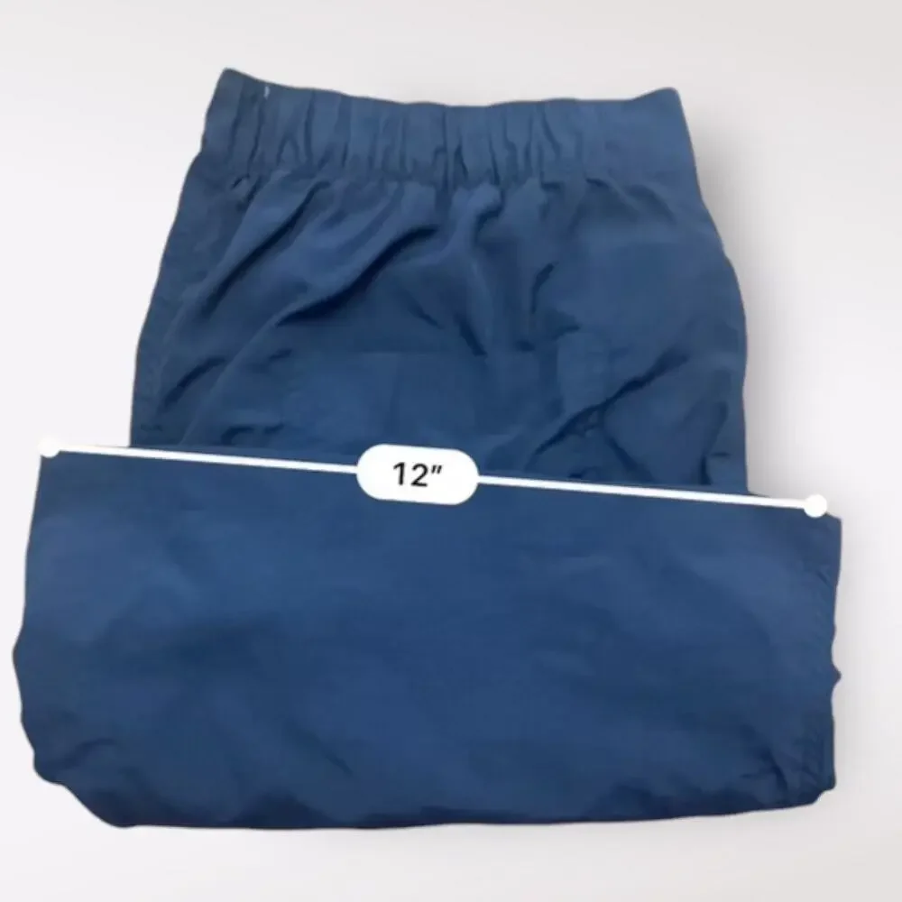 Henry Cotton’s Button Closure‎ Swim Trunks Mens Size Large Navy Swimwear